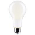 Satco 17Watt A21 LED Lamp, Frost Finish Medium Base 5000K 120 Volts S12446